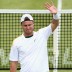 Lleyton Hewitt celebrates victory over Grigor Dimitrov in his second round match at the AEGON Championships at Queen's Club in London, England; Getty Images