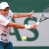 Bradley Mousley of Australia plays a backhand in his first round boys' singles win over Marcelo Zorman Da Silva of Brazil on Day 8 of the French Open at Roland Garros; Getty Images