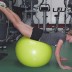 GRASS - PRONE SWISH BALL HIP EXTENSION: 1) Lay face down on a stability ball with hips on the crest of the ball; 2) Arms stay in a slightly flexed position (depending on ball height); 3) Lift legs up and extend hips until the back is in a straight position, then return to the start (pictured); 4) Keep feet together and maintain straight legs; 5) Complete three of eight to 10 repetitions.