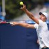 Bernard Tomic in action against Julien Benneteau of France during his second round win at the AEGON International in Eastbourne, England; Getty Images