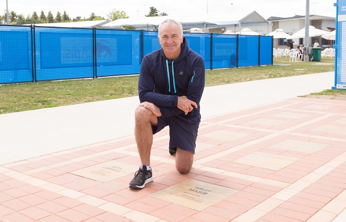 WALLY MASUR at the Tennis ACT Walk of Fame during day four of the Apis Canberra International at the Canberra Tennis Centre in Lyneham, Canberra, ACT on Tuesday 1 November 2016. Photo by: Ben Southall.