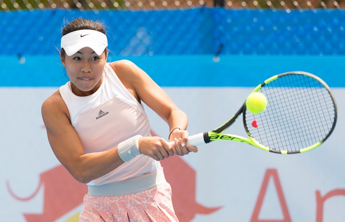 LIZETTE BARBERA (AUS) in action during day four of the Apis Canberra International. Match was played at the Canberra Tennis Centre in Lyneham, Canberra, ACT on Tuesday 1 November 2016. Photo by: Ben Southall.