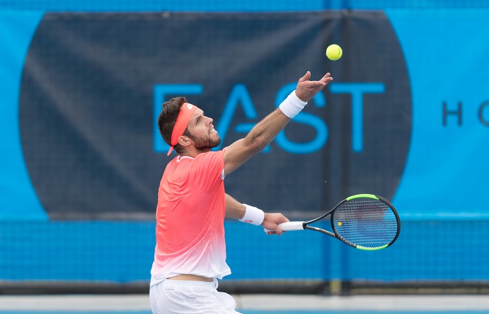 Jiri VESELY (CZE) [3] during day two of the East Hotel Canberra Challenger 2019 #EastCBRCH. Match was played at Canberra Tennis Centre in Lyneham, Canberra, ACT on Monday 7 January 2019. Photo: Ben Southall. #Tennis #Canberra