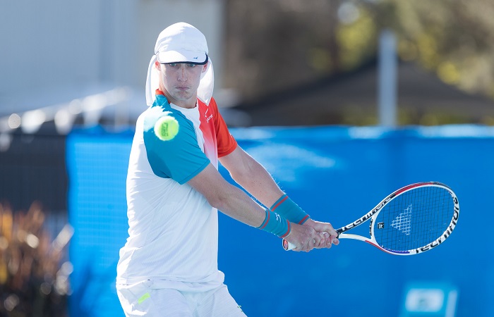 Marc POLMANS (AUS) [5] during Day four of the Apis Canberra International #ApisCBRINTL. Match was played at Canberra Tennis Centre in Lyneham, Canberra, ACT on Tuesday 30 October 2018. Photo: Ben Southall. #Tennis #Canberra