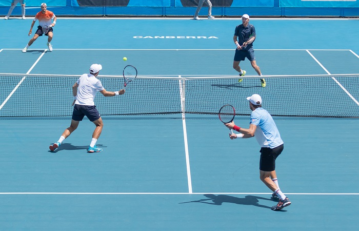 Photos from the doubles finals played between Marcelo DEMONLINER (BRA) / Hugo Nys (FRA) [3] and Andre Goransson (SWE) / Sem Verbeek (NED) during day three of the East Hotel Canberra Challenger 2019 #EastCBRCH. Match was played at Canberra Tennis Centre in Lyneham, Canberra, ACT on Tuesday 8 January 2019. Photo: Ben Southall. #Tennis #Canberra