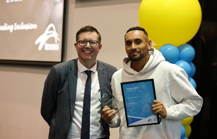 Nick Kyrgios ACT Player of the Year
