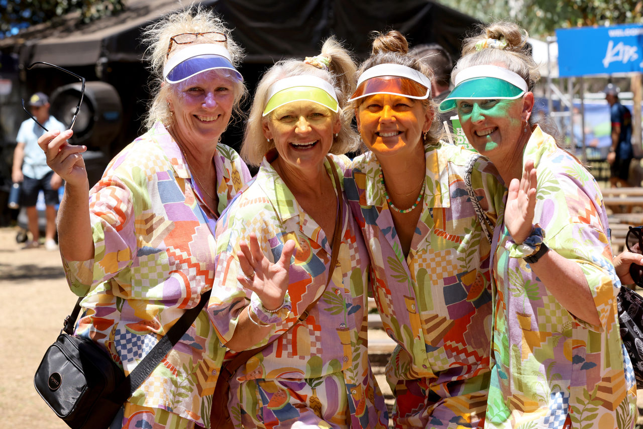 January 11: Tennis Fans at the Adelaide International at The Drive on Saturday, January 11, 2025. Photo by TENNIS AUSTRALIA/ Kelly Barnes