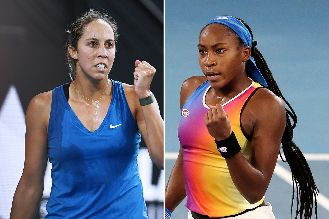 Madison Keys Coco Gauff Adelaide International 2 semifinals.