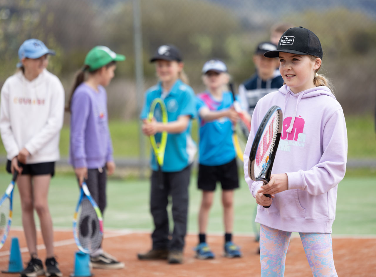 Australian Tennis Foundation and Mount Beauty Tennis Club Family Fun Day for Mount Beauty and Tawonga Primary School families. Mount Beauty Tennis Club. Sunday, October 02, 2022. on MANDATORY PHOTO CREDIT TENNIS AUSTRALIA/FIONA HAMILTON