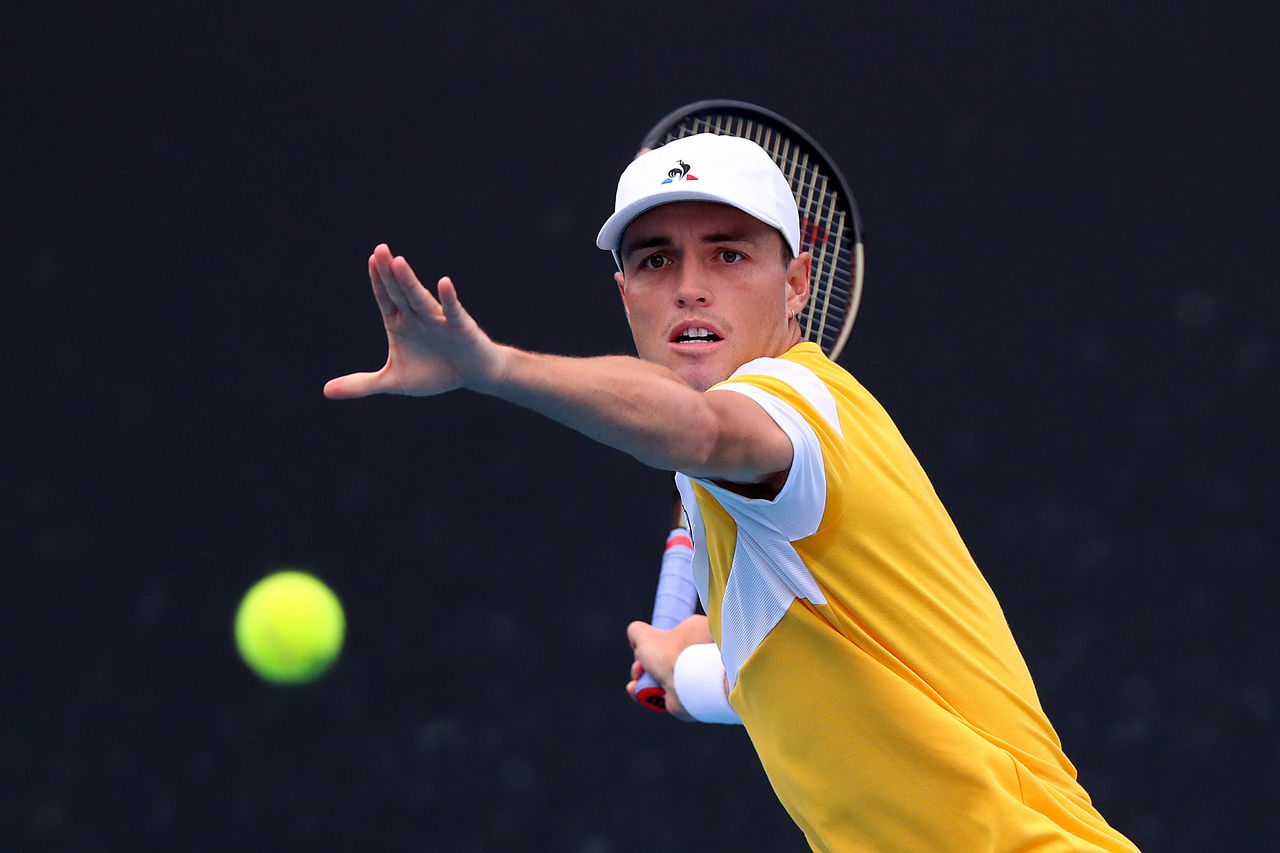 January 2: Olivia Gadecki (AUS) in action during Qualifying for the Brisbane International at Queensland Tennis Centre Friday, January 2, 2026. Photo by TENNIS AUSTRALIA/ DYLAN PARKER