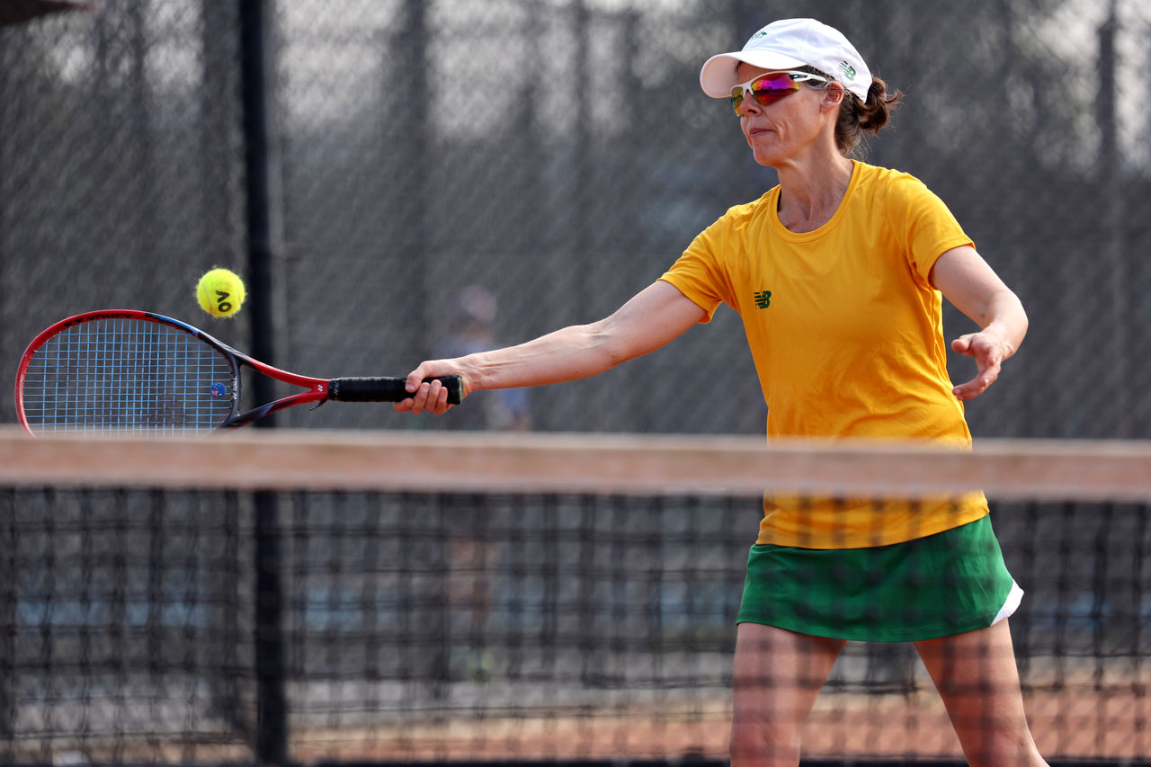 August 27: Kelly Wren during the Virtus World Tennis Championships training camp at the KDV Tennis Centre on the Gold Coast, on Tuesday, August 27, 2024. Photo by TENNIS AUSTRALIA/ JASON O BRIEN