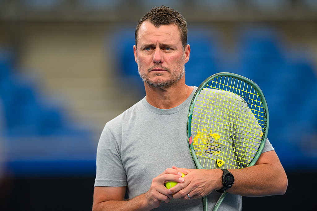 Lleyton Hewitt prepares for Davis Cup