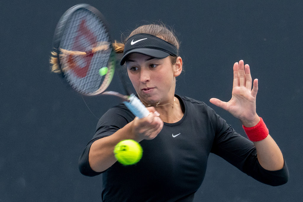 Petra HULE (AUS) and Arina RODIONOVA (AUS) v Desirae KRAWCZYK (USA) and Demi SCHUURS (NED) on Court 17  on  Day 4 of the 2023 Australian Open at Melbourne Park, Thursday, January 19, 2023. MANDATORY PHOTO CREDIT Tennis Australia/ JAY TOWN