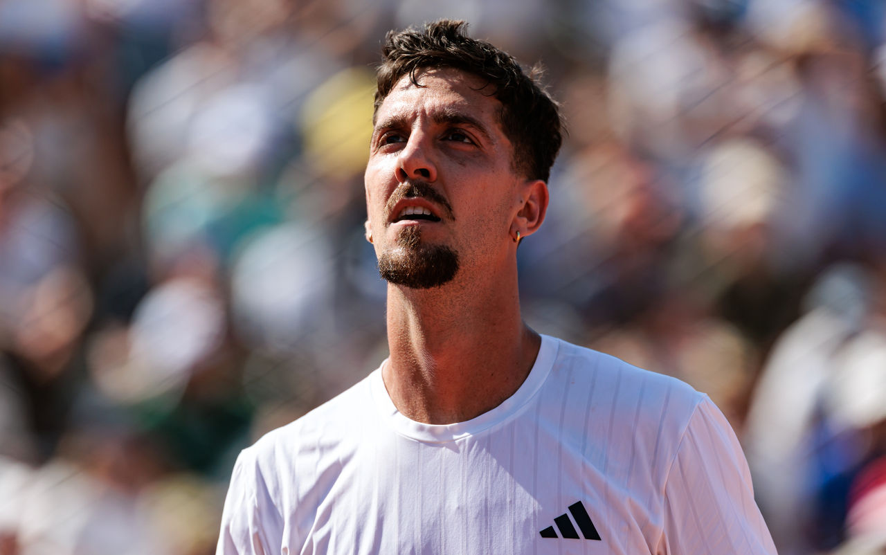 May 25: Thanasi Kokkinakis (AUS) during the French Open 2026 at Roland Garros in Paris, on Monday, May 25, 2026. Photo by TENNIS AUSTRALIA/ MARK PETERSON