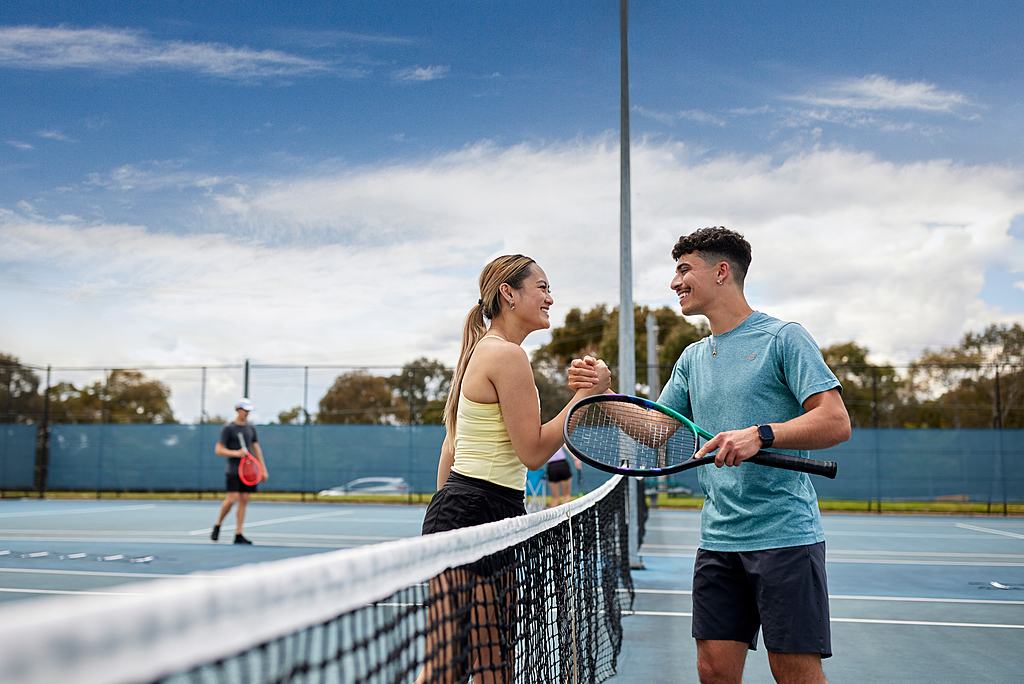 Tennis Australia Participation Campaign photo shoot, Court Hire, Cardio Tennis and Hot Shots Tennis in Melbourne, 2022. MANDATORY PHOTO CREDIT Tennis Australia/ KIT HASELDEN
