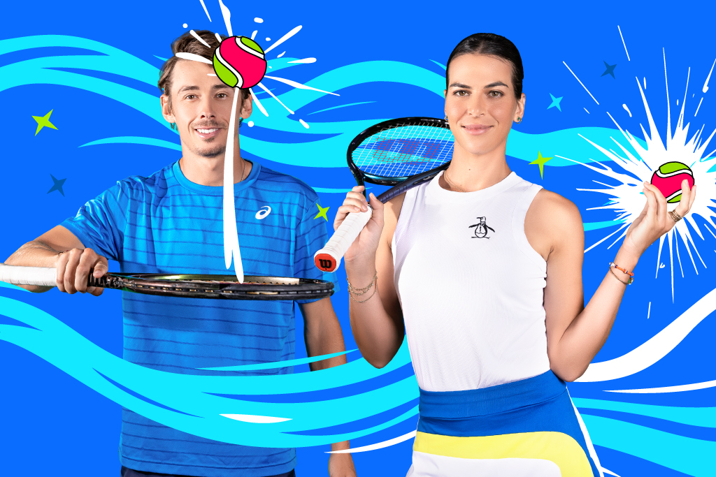 Alex de Minaur and Ajla Tomljanovic are the new Hot Shots Tennis ambassadors.