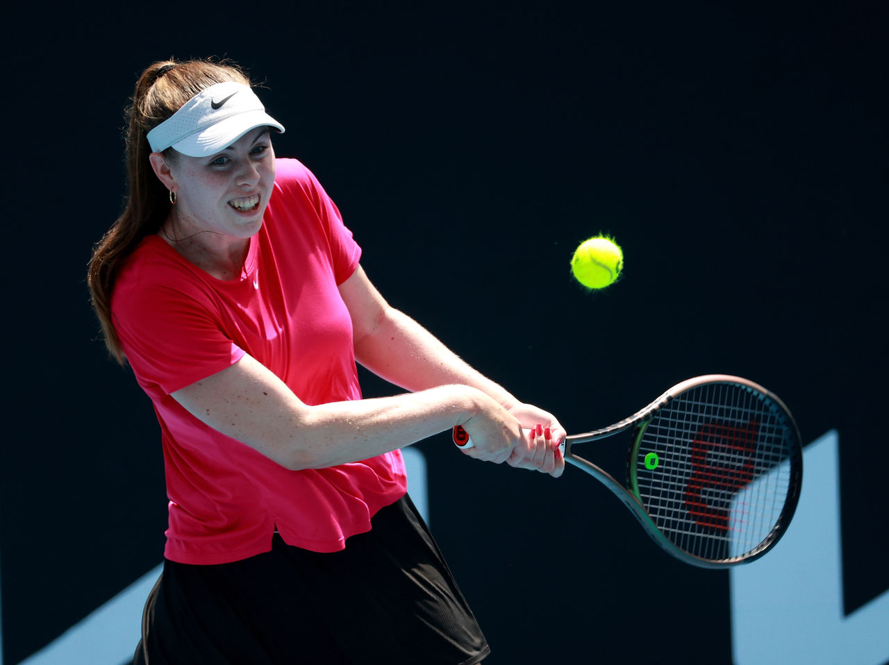 January 2: Olivia Gadecki (AUS) in action during Qualifying for the Brisbane International at Queensland Tennis Centre Friday, January 2, 2026. Photo by TENNIS AUSTRALIA/ DYLAN PARKER