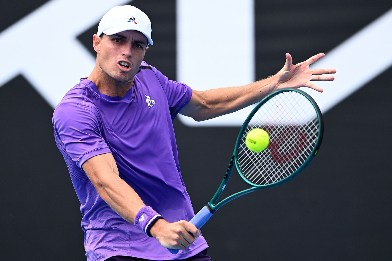 January 14: Christopher O’Connell (AUS) plays Cristian Garin (CHI) on Court 3 during the 2024 Australian Open on Sunday, January 14, 2024. Photo by TENNIS AUSTRALIA/ JOSH CHADWICK