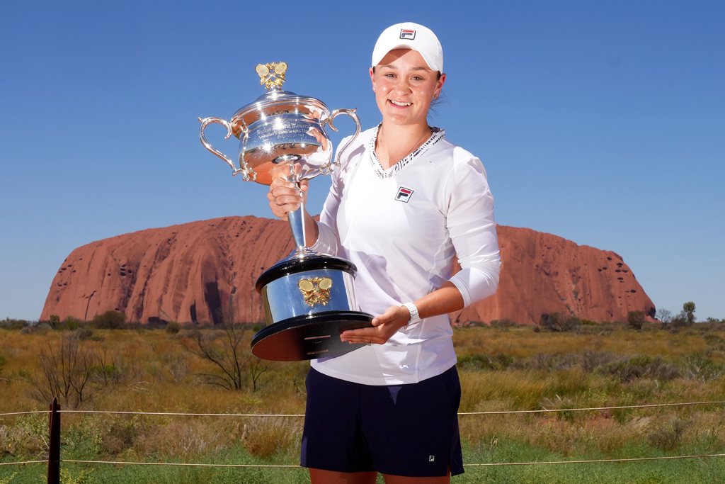 ASH BARTY VISITS ULURU