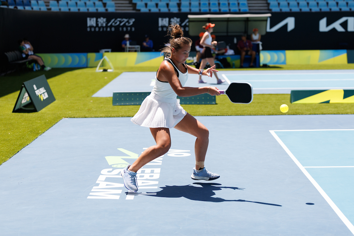 January 25: A general view of AO Pickleball Slam at Show Court 3 at the Australian Open at Melbourne Park on Saturday, January 25, 2025. Photo by TENNIS AUSTRALIA/ MARK PETERSON