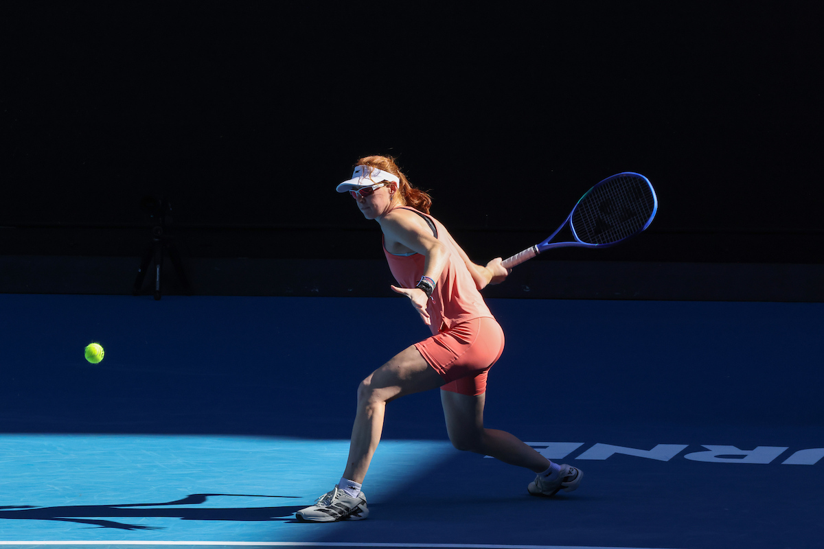 January 17: Maya Joint (AUS) practicing prior to the 2026 Australian Open at Melbourne Park Saturday, January 17, 2026. Photo by TENNIS AUSTRALIA/DAVID KAPERNICK