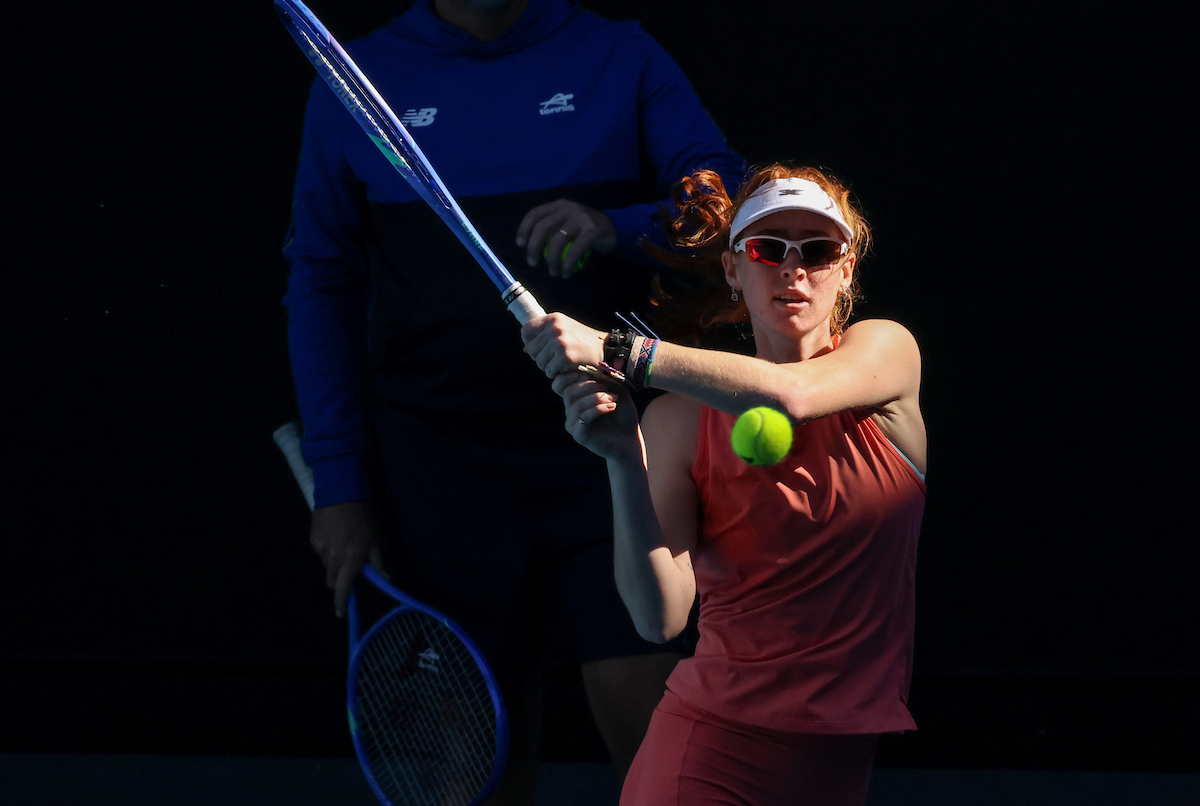January 17: Maya Joint (AUS) practicing prior to the 2026 Australian Open at Melbourne Park Saturday, January 17, 2026. Photo by TENNIS AUSTRALIA/DAVID KAPERNICK