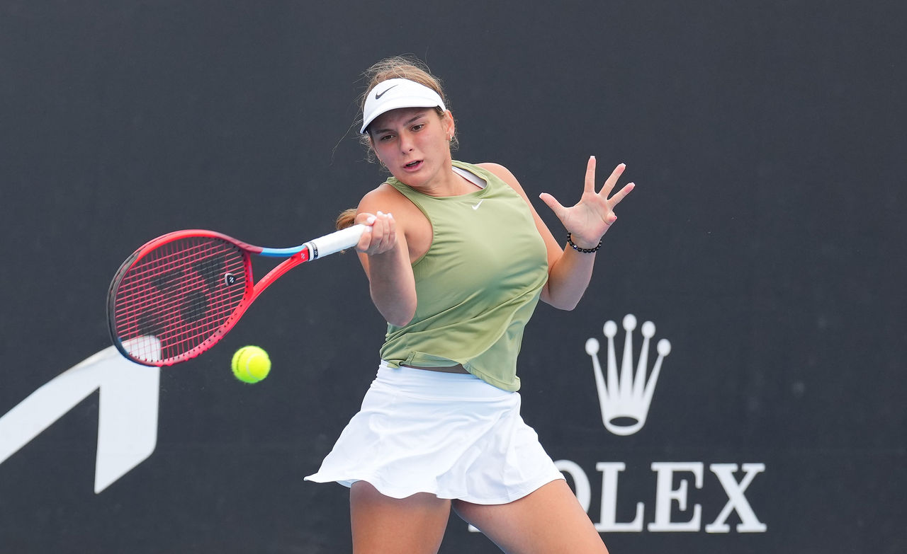 Alana Subasic during the 18/u main draw championships in the December Showdown at Melbourne Park on Monday, December 5, 2022. MANDATORY PHOTO CREDIT Tennis Australia/ SCOTT BARBOUR