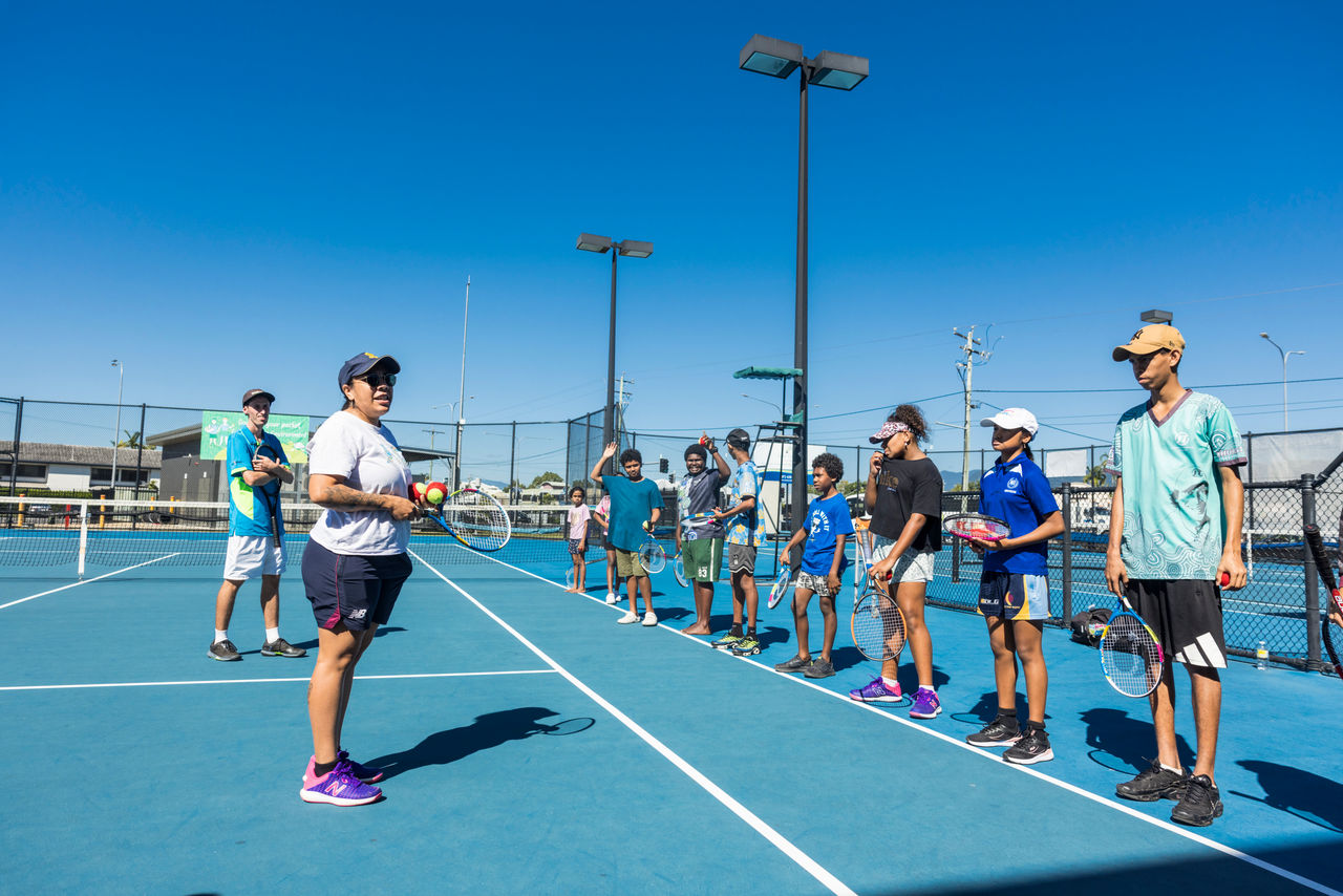 Photography of the Cairns Indigenous Tennis Carnival.  Cairns International Tennis Centre, 15 June 2024.