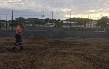 Work is underway on the $685,000 upgrade to Kendall Tennis Club