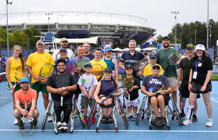 January 3:  Adaptive Tennis during the 2024 United Cup in Sydney, on Wednesday, January 3, 2024. Photo by TENNIS AUSTRALIA/ JAMES GOURLEY