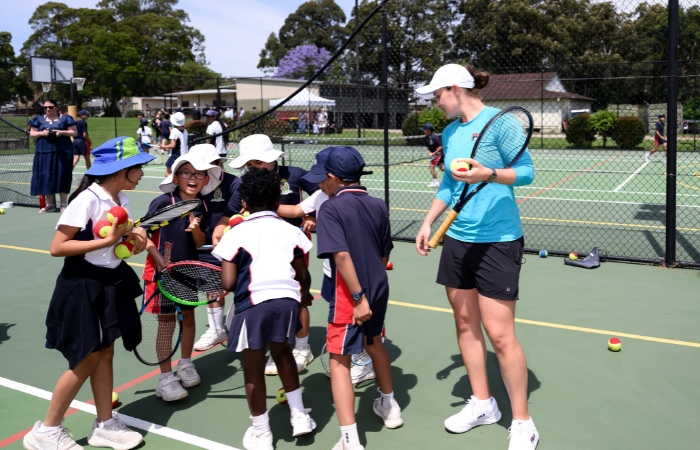 ASH BARTY SCHOOL VISIT ASH BARTY SCHOOL VISIT