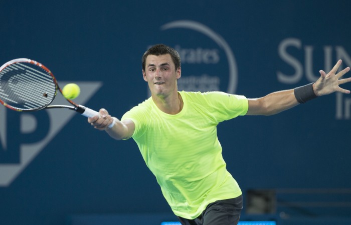 Bernard Tomic (Aus)

Tennis - Brisbane International 2015 - ATP 250 - WTA -  Queensland Tennis Centre - Brisbane - Queensland - Australia  - 5 January 2015. 
© Tennis Photo Network