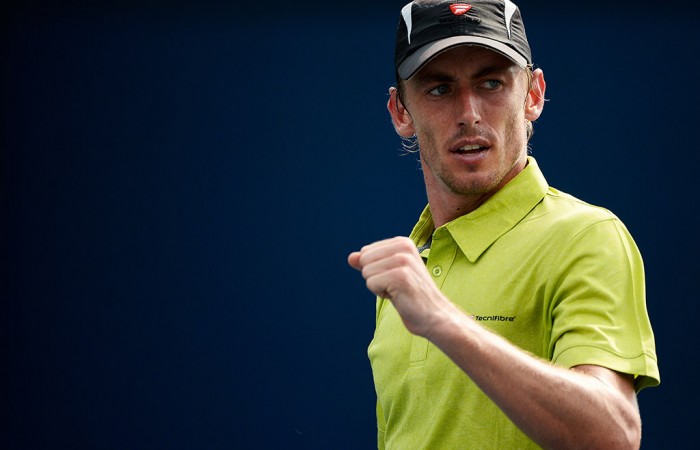 John Millman pushed Sergiy  Stakhovsky before falling to the Ukranian in four sets in the opening round; Getty Images