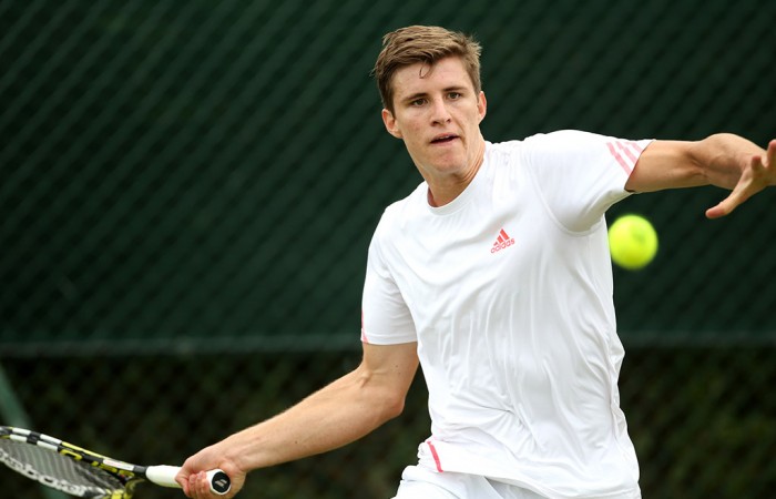 Ben Mitchell in action at Wimbledon 2015 qualifying; Getty IMages