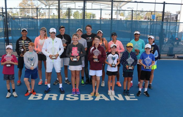 John Millman with the 2016 Rod Laver Junior Champions.