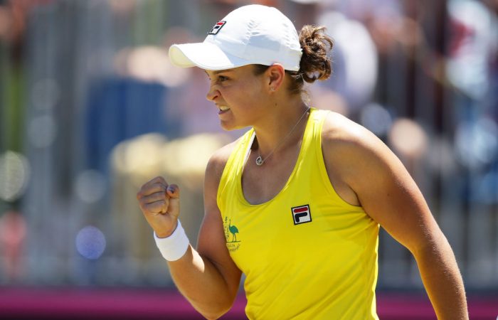 Ash Fed Cup fist pump