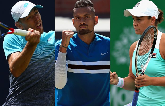 Kyrgios-Barty-Millman-on-grass