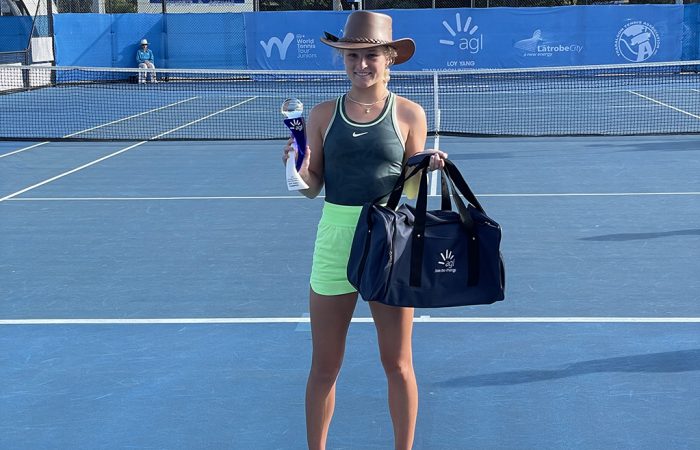 IMG_4060-700x450 Emerson Jones Traralgon Junior International girls' singles title since 2000