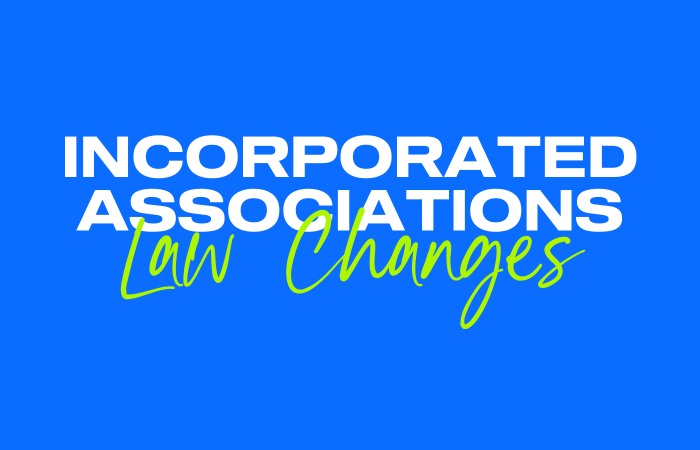 INCORPORATED ASSOCIATION LAW CHANGE