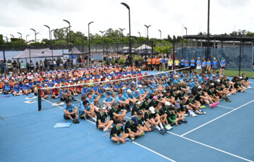 plays a shot during round 2 of the BMW Australian PGA Championship at Royal Queensland golf course in Brisbane, November 23, 2024.