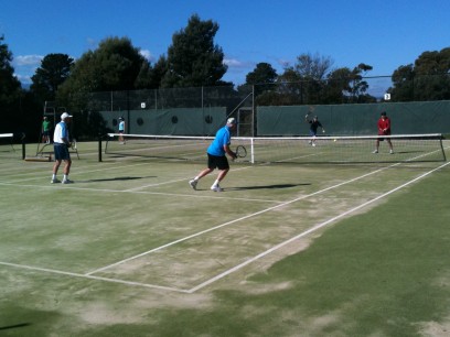 Social tennis at the Riverside