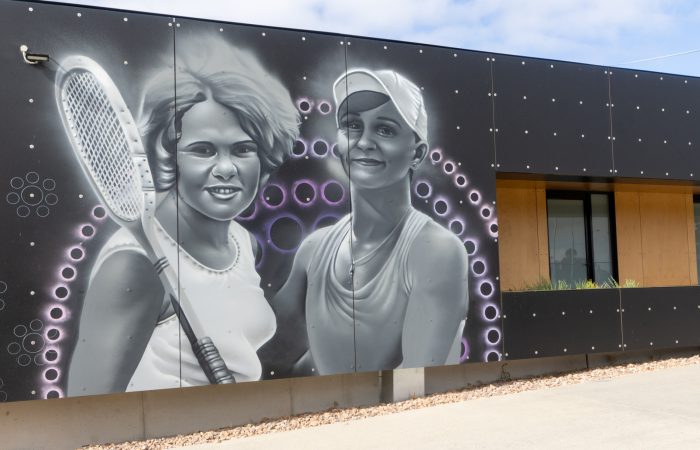 News story artwork - Evonne Goolagong Cawley and Ash Barty mural