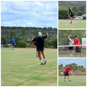 Serving it Up at the Springsure Tennis Open.