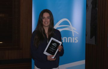HONOURED: Eliane Fader was Tennis Tasmania's Female Junior Athlete of the Year in 2017.