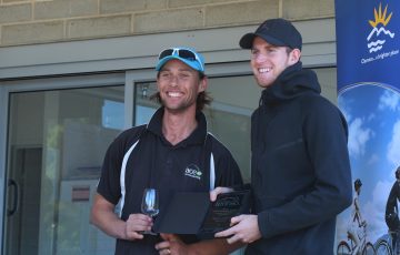 CHAMPION: Harry Bourchier won the men's singles event at the 2018 Geilston Bay Open. Photo: Martin Turmine