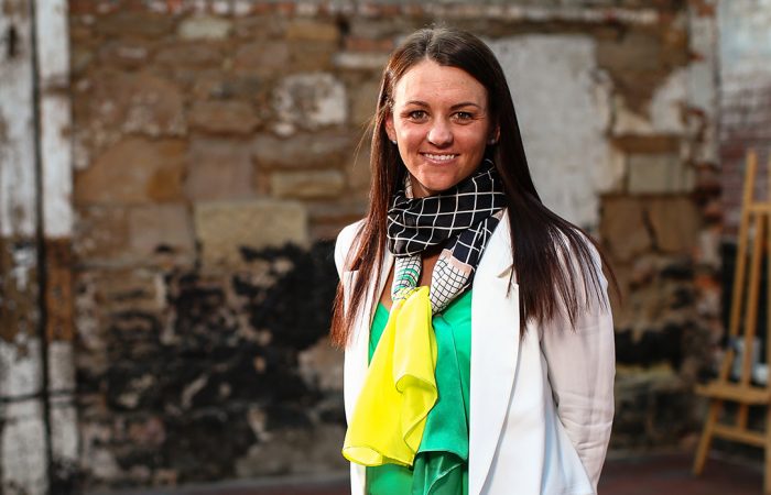 SPECIAL GUEST: Casey Dellacqua, pictured in Hobart during a Fed Cup tie in 2014, will be a guest speaker at the Tasmanian Tennis Awards in 2018; Getty Images