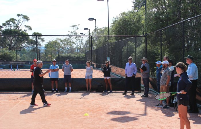 LEARNING: Rafael Nadal's mentor Jofre Potra led a coaching workshop in Hobart in early January 2019. Picture: Joe Turmine