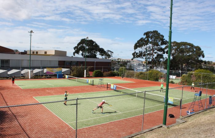 TENNIS-A-THON: The Rosny Park Tennis Club was a hive of activity.