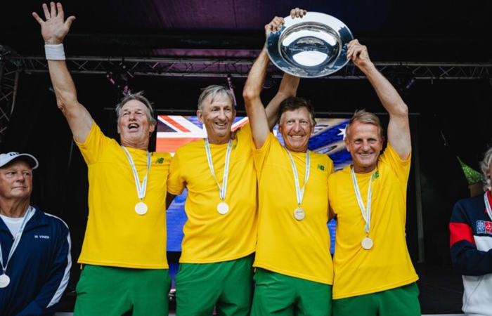 Team Australia: Men's 65+ (Brittania Cup) Glenn Busby (Captain) (VIC), Mike Ford (QLD), Stephen Dance (TAS) and Wayne Pascoe (NSW)
Photo credit: Daniel Kopatsch
