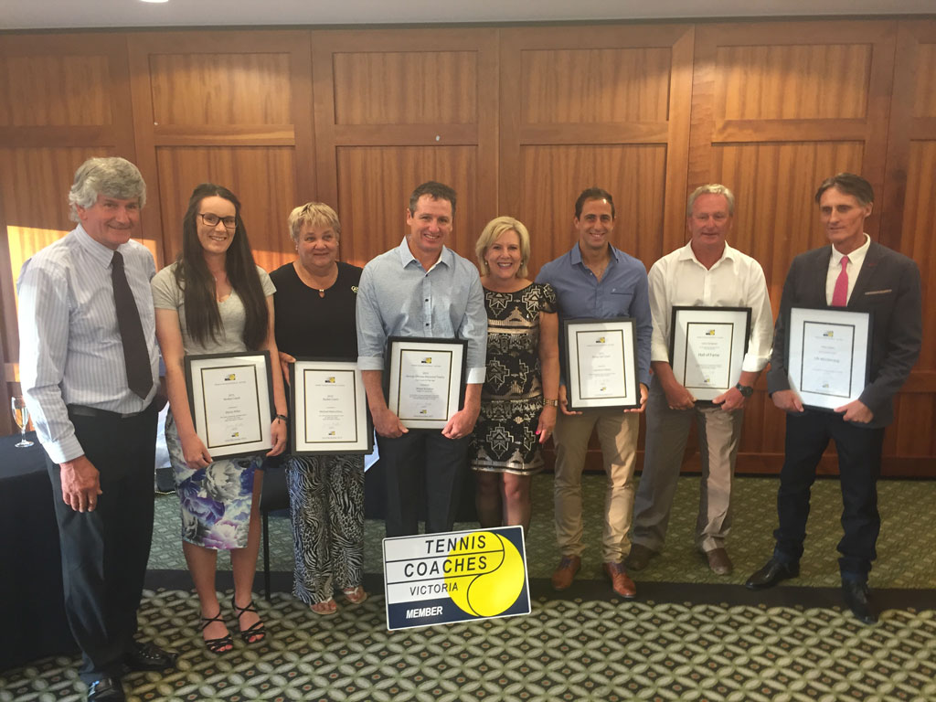 Congratulations to all recognised at the Tennis Coaches Australia